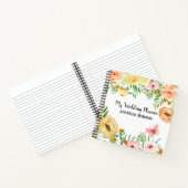 Carnet Wedding planner Moderne Aquarelle Florale Roses (Intérieur)