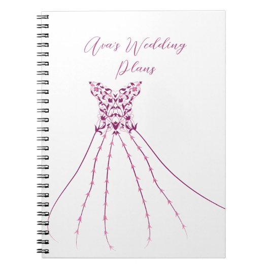 Carnet Wedding planner personnalisable (Devant)