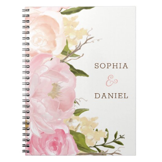 Carnet Wedding planner rose (Devant)