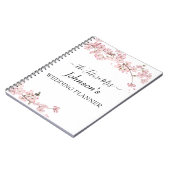 Carnet Wedding planner rose cerisier en fleurs (Côté gauche)