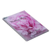 Carnet Wedding planner rose de fleurs de pivoines (Côté Droit)