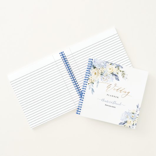 Carnet Wedding planner ROSE H2 BLUE HYDE CRÈME (Intérieur)