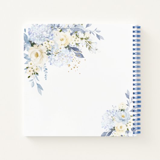 Carnet Wedding planner ROSE H2 BLUE HYDE CRÈME (Dos)