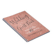 Carnet Wedding planner rose - Rose Parties scintillant d' (Côté Droit)
