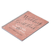 Carnet Wedding planner rose - Rose Parties scintillant d' (Côté gauche)