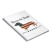 Carnet Weenie Le Peuple Dachshund 4 juillet (Côté Droit)