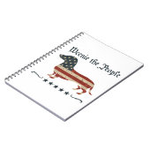 Carnet Weenie Le Peuple Dachshund 4 juillet (Côté gauche)