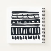 Carnet Weft I | Aquarelle noire moderne (Dos)