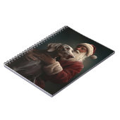 Carnet Weimaraner avec Noël Festif du Père Noël (Côté gauche)