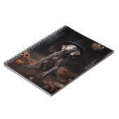 Carnet Weimaraner Citrouilles Halloween Épouvantable (Côté gauche)