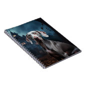 Carnet Weimaraner Halloween Épouvantable (Côté Droit)