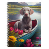 Carnet Weimaraner sur une pédale : une aventure Pittoresq (Devant)
