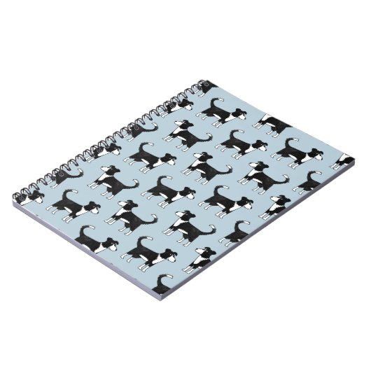 Carnet Welsh Border Collie Sheepdog Cute Pattern (Côté gauche)