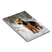 Carnet Welsh Terrier Qu'il neige Noël  (Côté Droit)