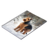 Carnet Welsh Terrier Qu'il neige Noël  (Côté gauche)