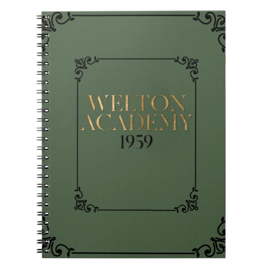 CARNET WELTON ACADEMY - PLANNER DE L'ACADÉMIE SOMBRE (Devant)