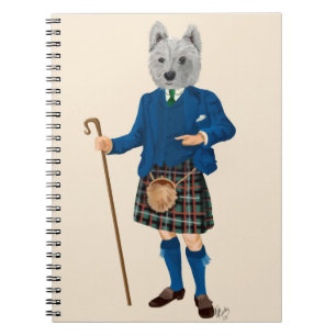Carnet West Highland Terrier in Kilt