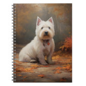 Carnet West Highland White Terrier à l'automne Leaves aut (Devant)