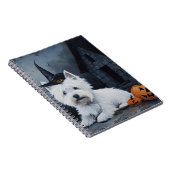 Carnet West Highland White Terrier Citrouille Halloween (Côté Droit)