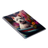 Carnet West Highland White Terrier en bateau (Côté Droit)