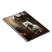 Carnet West Highland White Terrier Halloween effrayant (Côté Droit)