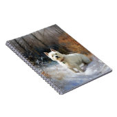 Carnet West Highland White Terrier Laissons neiger Noël (Côté Droit)