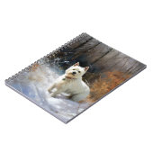Carnet West Highland White Terrier Laissons neiger Noël (Côté gauche)