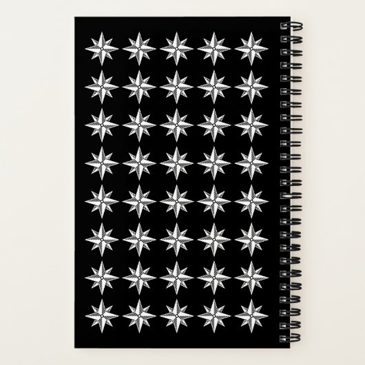 Carnet West Wind Postcards' Compass Logo Pattern (Verso)