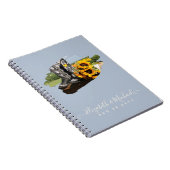 Carnet Western Boots tournesol Mariage rustique (Côté Droit)