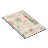 Carnet Western Mint Pink Floral Quilt Patterns (Côté Droit)