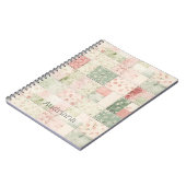 Carnet Western Mint Pink Floral Quilt Patterns (Côté gauche)