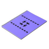 Carnet Western Periwinkle - Horseback Silhouettes (Côté gauche)