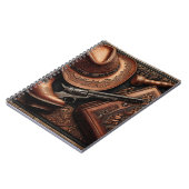 Carnet Western Trio : Casquette, Bottes, Revolver (Côté gauche)