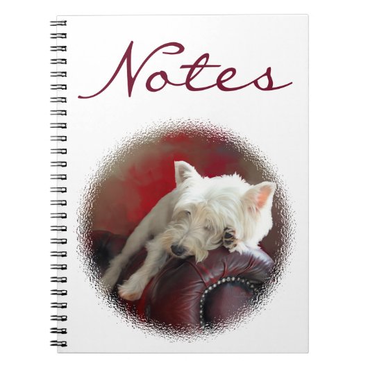 Carnet Westie au repos (Devant)
