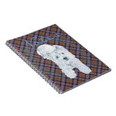 Carnet Westie sur Tartan (Côté Droit)