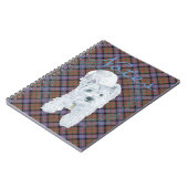 Carnet Westie sur Tartan (Côté gauche)