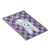 Carnet Westie sur Tartan (Côté Droit)