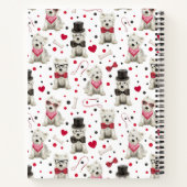 Carnet Westies blanches avec accessoires Whimsical (Dos)