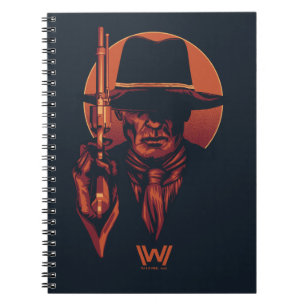 Carnet Westworld Homme en noir avec révolver