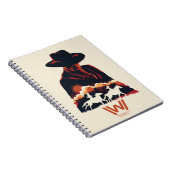 Carnet Westworld | Homme en Silhouette du désert noir (Côté Droit)