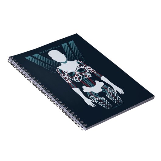 Carnet Westworld | Squelette Android sur logo (Côté Droit)
