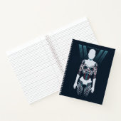 Carnet Westworld | Squelette Android sur logo (Intérieur)