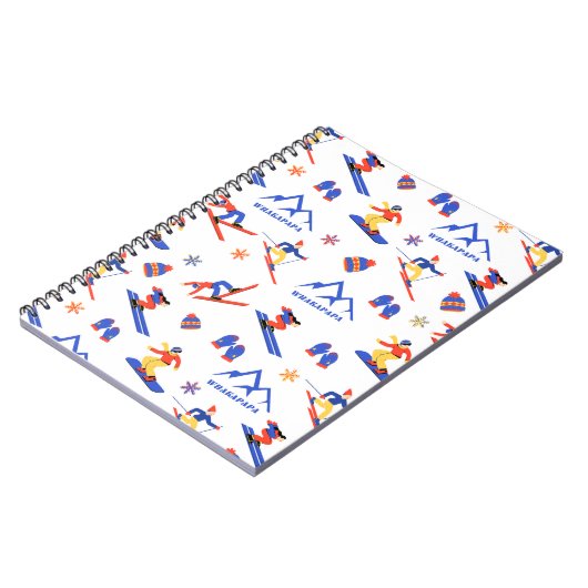 Carnet Whakapapa New Zealand Ski Snowboard Motif (Côté gauche)