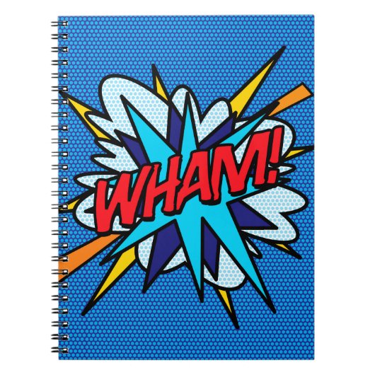 Carnet WHAM Bande dessinée rétro Fun Pop Art (Devant)
