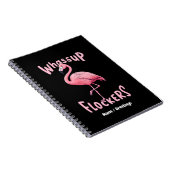 Carnet Whassup Flockers Flamant rose Conception d'un flam (Côté Droit)