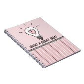 Carnet What A Great Idea! - Notebook  (Côté Droit)