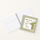 Carnet What is Meant for Me Spiral Notebook (Intérieur)
