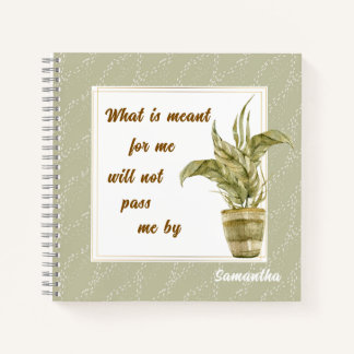 Carnet What is Meant for Me Spiral Notebook