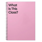 Carnet What Is This Class Notebook (Devant)