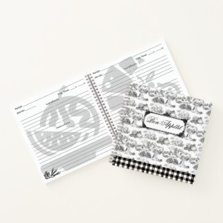 Carnet WHEATEN Terrier Black Toile Bon Appétit Recipe